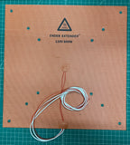 390x390 AC Powered 600 watt heat pad with solid state relay (SSR)